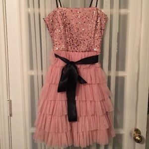 Delia's NWT Peach & Gold Tulle Dress Size 3 Holida